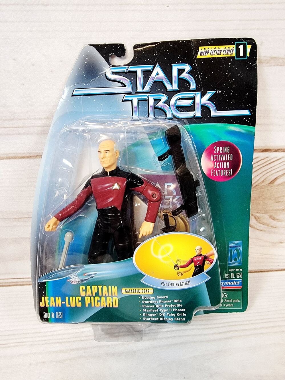 Star Trek The Next Generation Captain Jean-Luc Picard Playmates Sealed READ